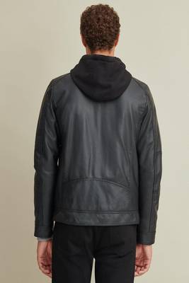 men's genuine lambskin leather biker jacket classic moto zip style stylish pro 2
