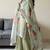 green floral organza gharara set