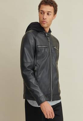 men's genuine lambskin leather biker jacket classic moto zip style stylish pro 3