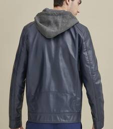 Men's genuine lambskin leather jacket leather motorcycle biker racer style jacket-cl-m210