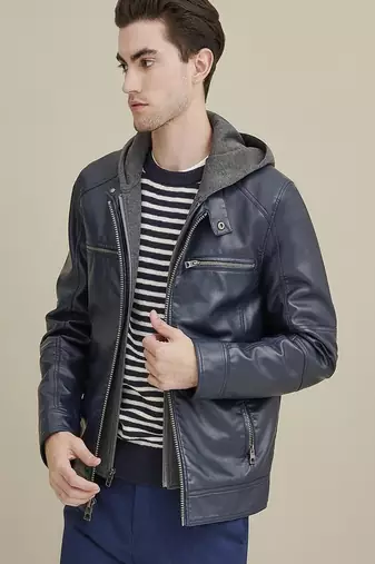 men's genuine lambskin leather biker jacket classic moto zip style stylish ultimate