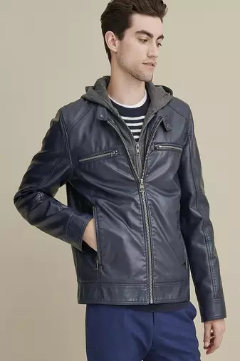 men's genuine lambskin leather biker jacket classic moto zip style stylish ultimate