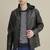 Men's genuine lambskin leather jacket leather motorcycle biker racer style jacket-cl-m211