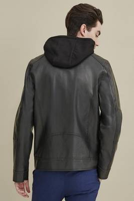men's genuine lambskin leather biker jacket classic moto zip style stylish advanced 3