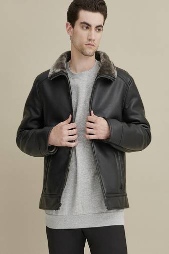 men's genuine lambskin leather biker jacket classic moto zip style stylish featured
