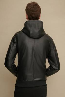 men's genuine lambskin leather biker jacket classic moto zip style authentic premium 2