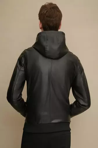 men's genuine lambskin leather biker jacket classic moto zip style authentic premium