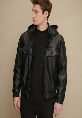 men's genuine lambskin leather biker jacket classic moto zip style authentic premium 1