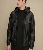 Men's genuine lambskin leather jacket leather motorcycle biker racer style jacket-cl-m213