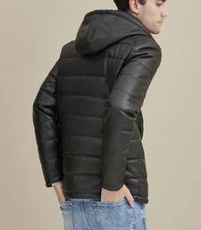 Men's genuine lambskin leather jacket leather motorcycle biker racer style jacket-cl-m214