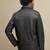 Men's genuine lambskin leather jacket leather motorcycle biker racer style jacket-cl-m215