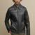 Men's genuine lambskin leather jacket leather motorcycle biker racer style jacket-cl-m215