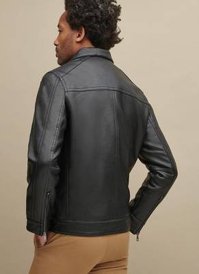men's genuine lambskin leather biker jacket classic moto zip style authentic stylish 2