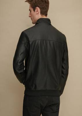 men's genuine lambskin leather biker jacket classic moto zip style authentic authentic 2