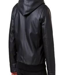 Men's genuine lambskin leather jacket leather motorcycle biker racer style jacket-cl-m218