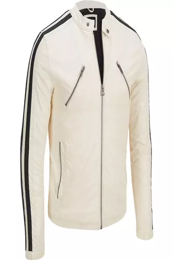 men's genuine lambskin leather biker jacket classic moto zip style authentic sophisticated