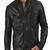 Men's genuine lambskin leather jacket leather motorcycle biker racer style jacket-cl-m223