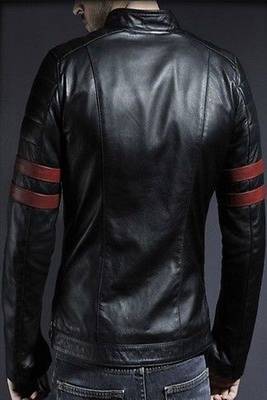 men's genuine lambskin leather biker jacket classic moto zip style authentic versatile 2