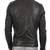 Men's genuine lambskin leather jacket leather motorcycle biker racer style jacket-cl-m225