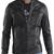 Men's genuine lambskin leather jacket leather motorcycle biker racer style jacket-cl-m226