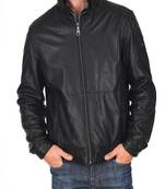 Men's genuine lambskin leather jacket leather motorcycle biker racer style jacket-cl-m227