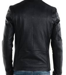 Men's genuine lambskin leather jacket leather motorcycle biker racer style jacket-cl-m229