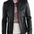 Men's genuine lambskin leather jacket leather motorcycle biker racer style jacket-cl-m229