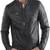 Men's genuine lambskin leather jacket leather moto men's slim fit leather jacket-cl-m233
