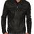 Men's genuine lambskin leather jacket leather moto men's slim fit leather jacket-cl-m242