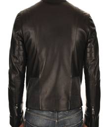 Men's genuine lambskin leather jacket leather moto men's slim fit leather jacket-cl-m243
