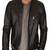 Men's genuine lambskin leather jacket leather moto men's slim fit leather jacket-cl-m243