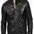 Men's genuine lambskin leather jacket leather moto men's slim fit leather jacket-cl-m244