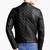 Men's genuine lambskin leather jacket full quilted style  men's leather jacket-cl-m246