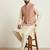 Gold banarasi dupion premium designer festive wear kurta pyjama with jacket set