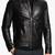 Men's genuine lambskin leather jacket leather moto men's slim fit leather jacket-cl-m247