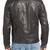 Men's genuine lambskin leather jacket leather moto men's slim fit leather jacket-cl-m249