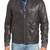Men's genuine lambskin leather jacket leather moto men's slim fit leather jacket-cl-m249