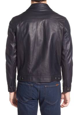 men's genuine lambskin leather biker jacket classic zip up style elite 2