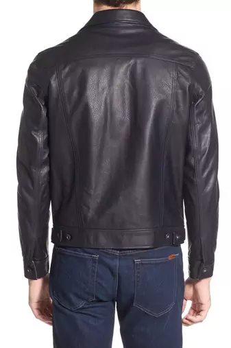 men's genuine lambskin leather biker jacket classic zip up style elite
