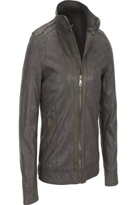men's genuine lambskin leather biker jacket classic zip up style signature 1