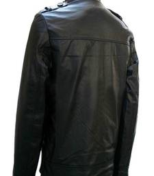 Men's genuine lambskin leather jacket leather moto men's slim fit leather jacket-cl-m257