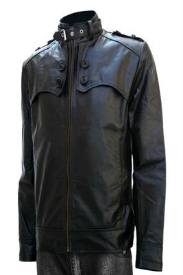 men's genuine lambskin leather biker jacket classic zip up style unique 1