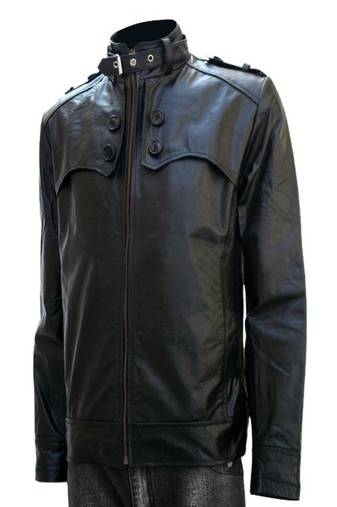 men's genuine lambskin leather biker jacket classic zip up style unique