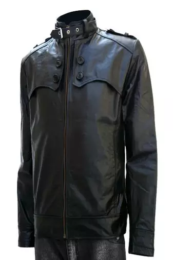 men's genuine lambskin leather biker jacket classic zip up style unique