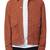 Men's genuine lambskin leather jacket orange suede snap button  men's leather shirt-cl-m259