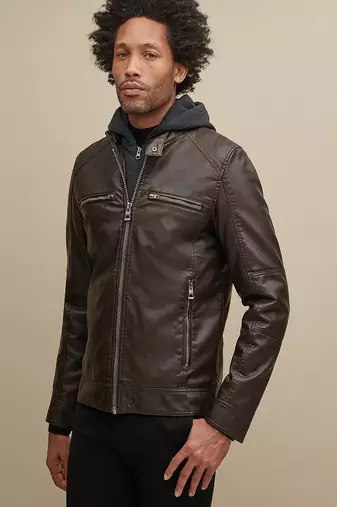 men's black lambskin leather jacket classic zip up style premium advanced