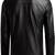 Men's black genuine lambskin leather motorcycle jacket slim fit designer men biker jacket-l198