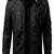 Men's black genuine lambskin leather motorcycle jacket slim fit designer men biker jacket-l198