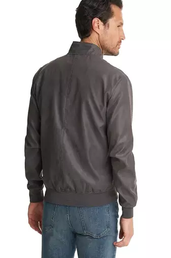 men's genuine lambskin leather biker jacket classic zip up style fine