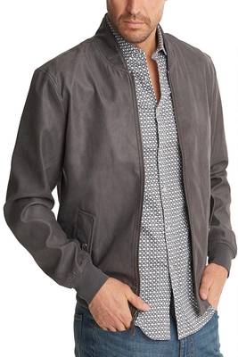 men's genuine lambskin leather biker jacket classic zip up style fine 1